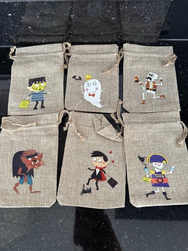 Halloween hessian gift - x,