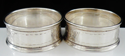 Cased pair sterling silver - cased,