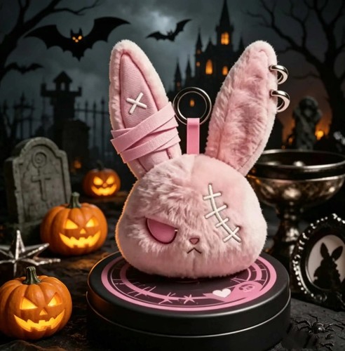 Halloween gothic bunny plush - bunny,
