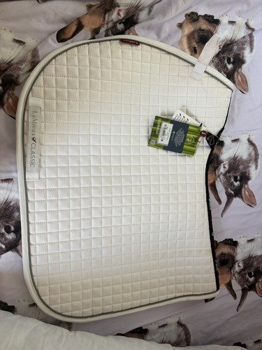 Mieux white saddle pad - saddle,