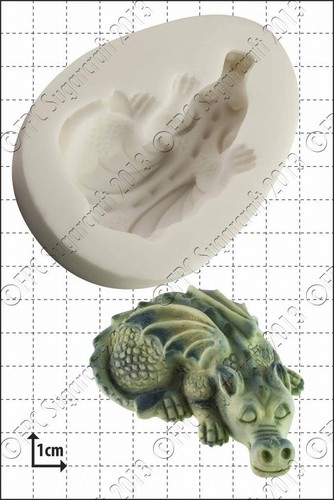 Silicone mould baby dragon - silicone, |