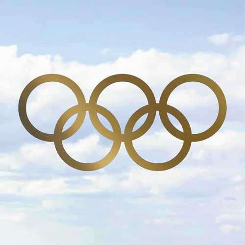 Metallic olympic rings - metallic,