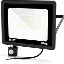 50W-100W LED Floodlight  Motion Sensor Security Garden Outdoor PIR Flood Light