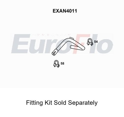 Rear muffler silencer insert - rear,
