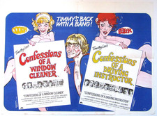 Original Confessions Of A Window Cleaner/Driving Instructor Film Poster 1972