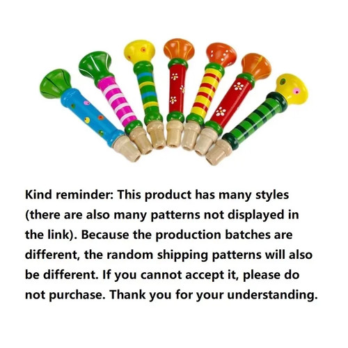 Wooden trumpet toy horn - wooden,