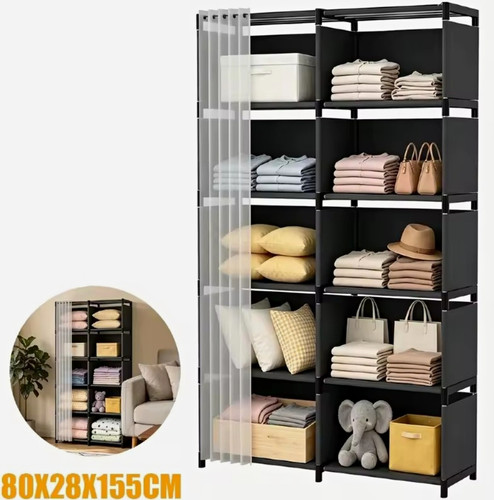 Freestanding wardrobe with - freestanding,