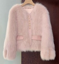 Pink Faux Fur Jacket Coat BNWT