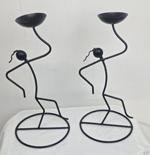 Pair vintage black metal - pair,