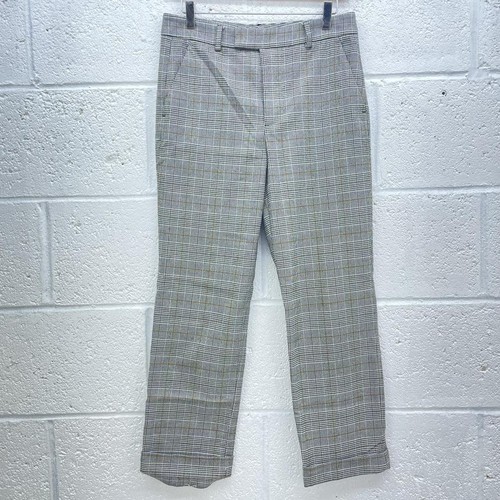 Zara grey checked trousers - grey,