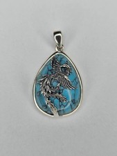 Phoenix Turquoise Pendant 925