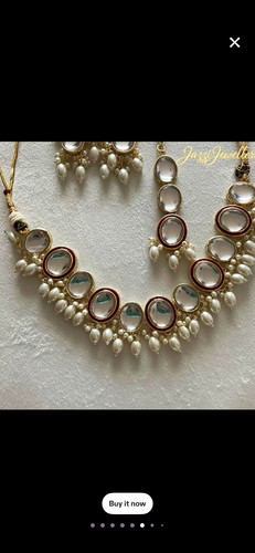Indian kundan gold tone asian - indian,