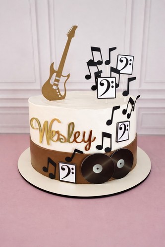 Music theme birthday cake - theme,