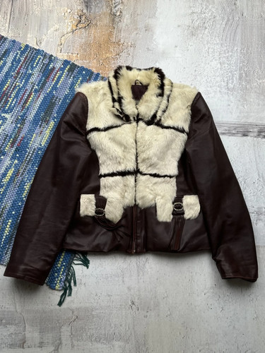 Vintage brown real leather - brown,