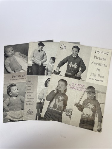 Three vintage patons - three, &