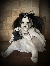 Gorgeous OOAK Gothic Creepy Horror Halloween Demon Porcelain Doll