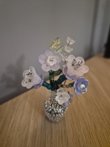 Forever flowers beaded vase - flowers,