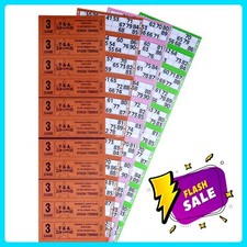 Bingo Tickets Bingo Books 3 Page Game  Tickets 12v 6v  Bingo Books 1500 3G 12v