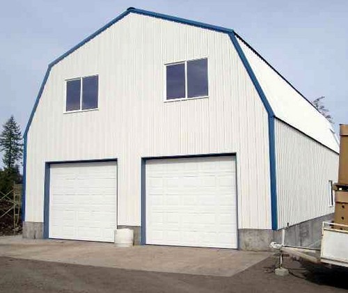 Gambrel garage shop home steel - shop,