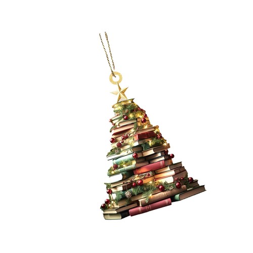 Book christmas tree - 2d,