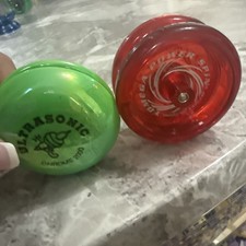 YOYO YO-YO YOMEGA POWER SPIN GLOW WING  & Ultrasonic Chrome 2000 Bundle