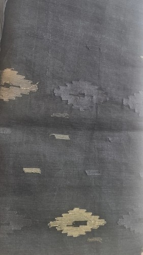 Black and gold jamdani - ,