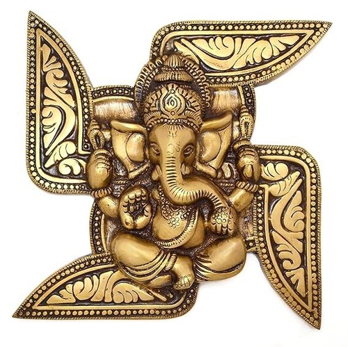 Ganesha swastik wall hanging - ganesha,