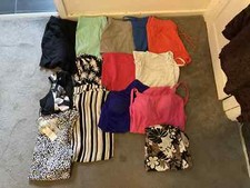WOMENS SUMMER CLOTHES BUNDLE - SWIMSUITS, SHORTS AND SUMMER TOPS - SIZE 12 - 16