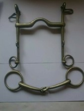 Vintage nickel double bridle