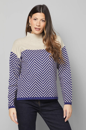 Wallis navy jumper womens - wallis,