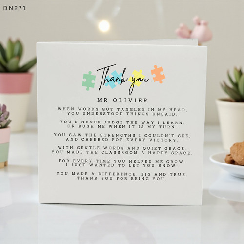 Personalised sen teacher - personalised,
