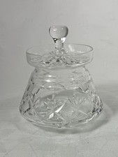 Vintage Cut Crystal Jam Pot