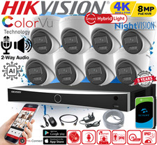 Hikvision 8MP 4K IP PoE CCTV