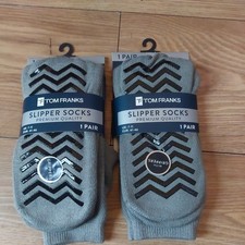 Mens Slipper Socks X2 Pairs