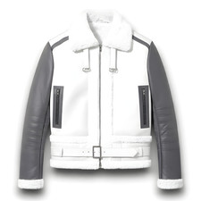 Mens aviator sheepskin grey - mens,