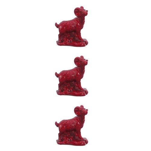 3pcs goat statue 2027 zodiac - statue:,
