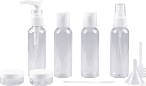9pc travel bottle set - bottle,
