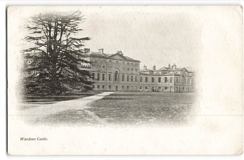 Wardour castle 1900s postcard - castle,