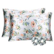 YANIBEST Ultra Soft Satin Pillow Cases, Invisible Zipper, 100% Satin Fabric, Set