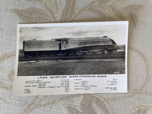 Old railway postcard lner - railway,