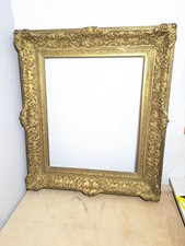 Antique French Ornate Deep Gilded Wood and plaster picture Frame