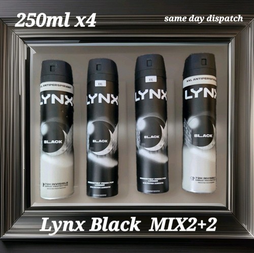 Lynx black mix2 deodorant - black,