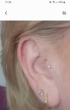 Gold Real Diamond Earing