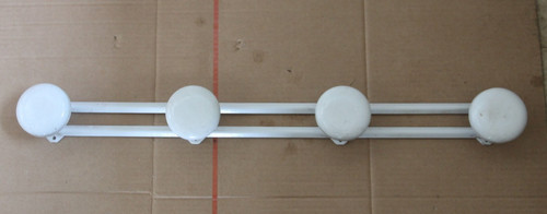 White coat rack knob french - coat,