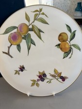 Royal Worcester Bone China Arden Cake Plate/Platter  -  Evesham Design - Boxed