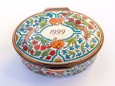 Staffordshire Enamels A Year To Remember 1999 Annual Enamel Box