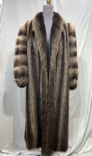 Silver raccoon coat - silver,