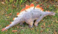 STEGOSAURUS DINOSAUR  brown orange & yellow Large 21" 51cm