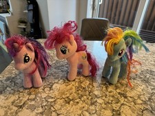 Ty My Little Pony Plush Bundle Twilight Sparkle, Rainbow Dash, Pinkie Pie 7-inch