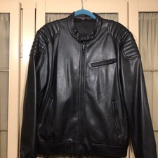 MENS Zara Leather Look Biker